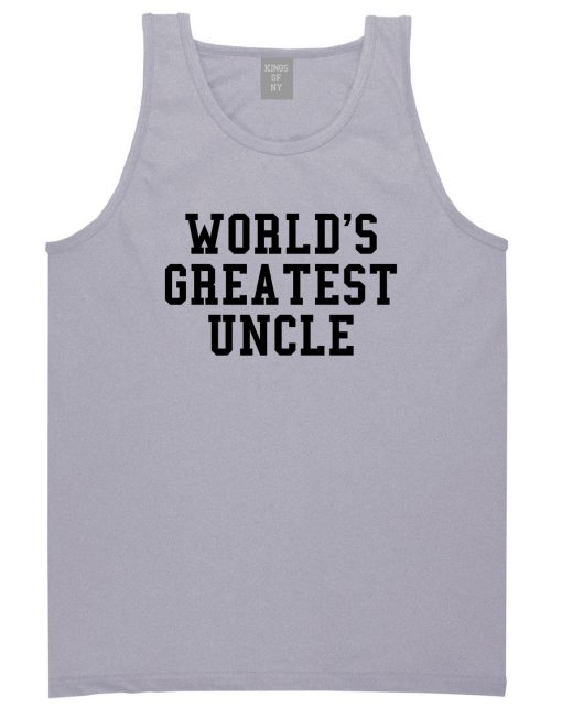 Worlds Greatest Uncle Birthday Gift Mens Tank Top T-Shirt - Image 3