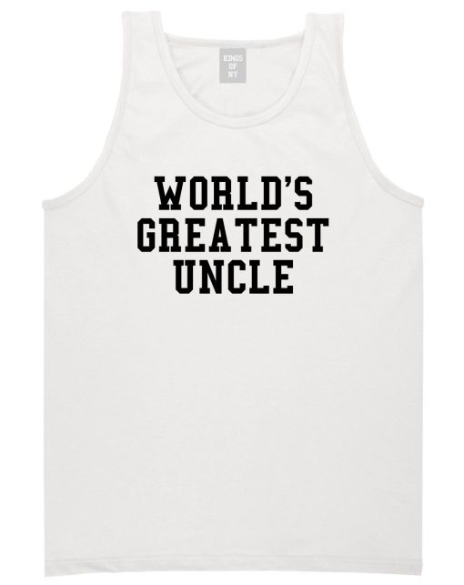 Worlds Greatest Uncle Birthday Gift Mens Tank Top T-Shirt - Image 2