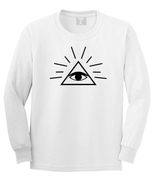 All Seeing Eye of Providence God Long Sleeve T-Shirt - Image 2