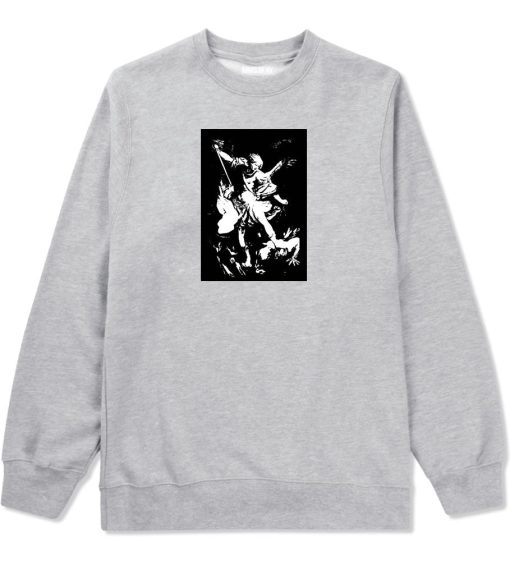 Angel Of Death Ancient Goth Myth Crewneck Sweatshirt - Image 3