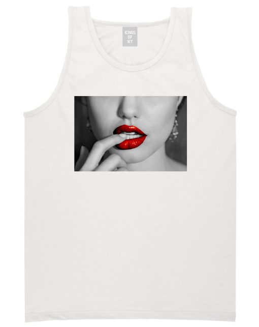Angelina Red Lips Sexy Tank Top - Image 4