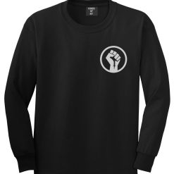 Black Power Fist Long Sleeve T-Shirt