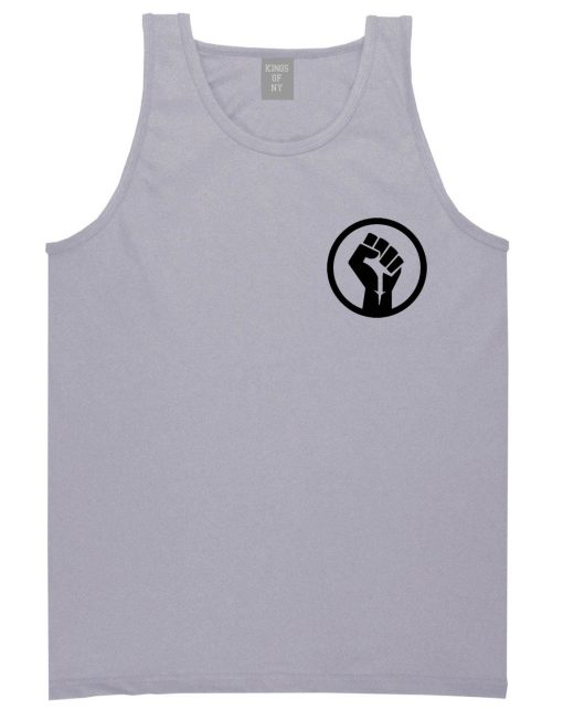 Black Power Fist Tank Top - Image 4
