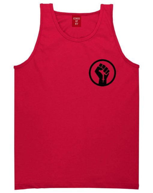Black Power Fist Tank Top - Image 2