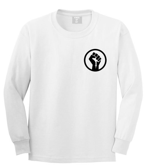 Black Power Fist Long Sleeve T-Shirt - Image 3