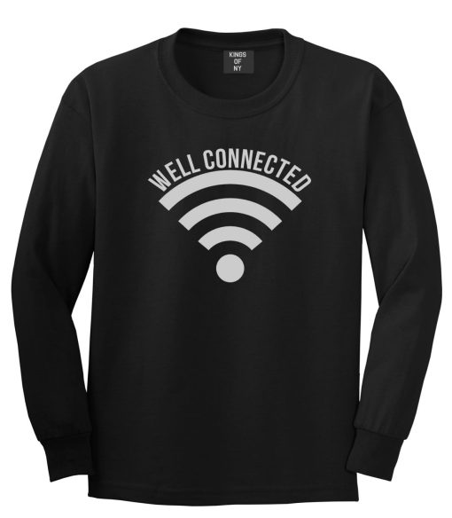 Well Connected Wifi Meme Long Sleeve T-Shirt
