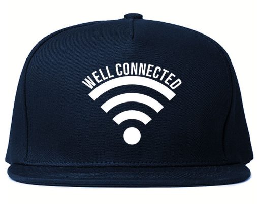 Well Connected Wifi Meme Snapback Hat Cap - Image 2