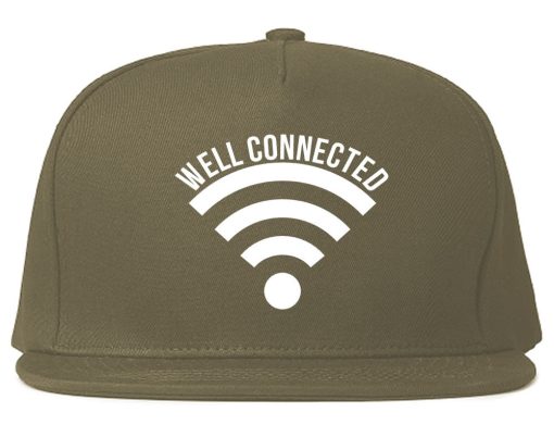 Well Connected Wifi Meme Snapback Hat Cap - Image 3