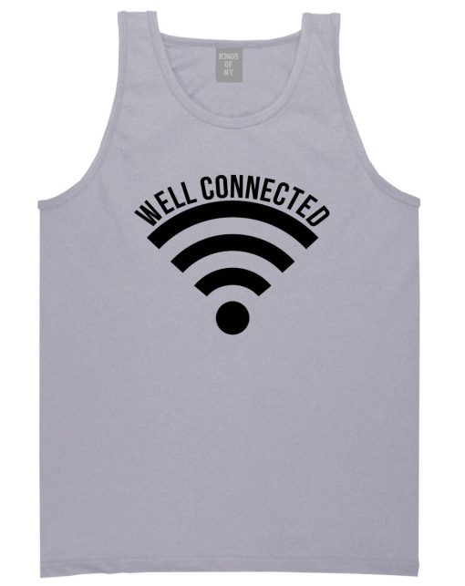Well Connected Wifi Meme Tank Top - Image 3