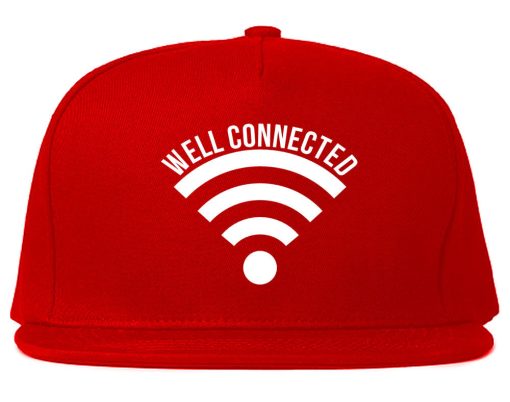 Well Connected Wifi Meme Snapback Hat Cap - Image 4