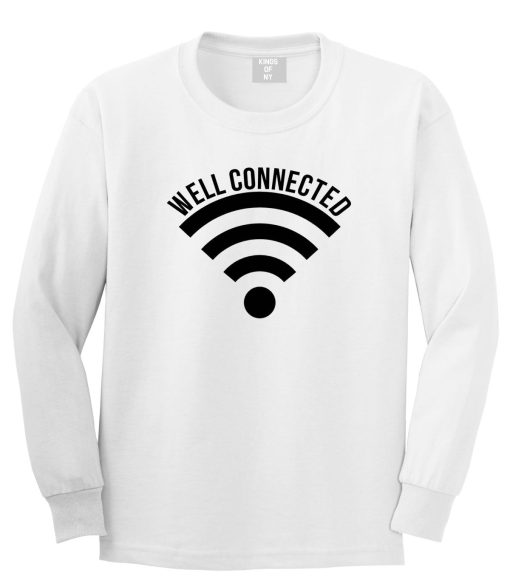 Well Connected Wifi Meme Long Sleeve T-Shirt - Image 2