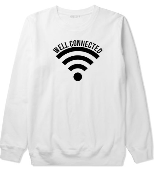 Well Connected Wifi Meme Crewneck Sweatshirt - Image 2
