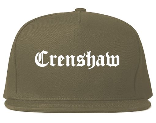 Crenshaw Old English California Snapback Hat - Image 3