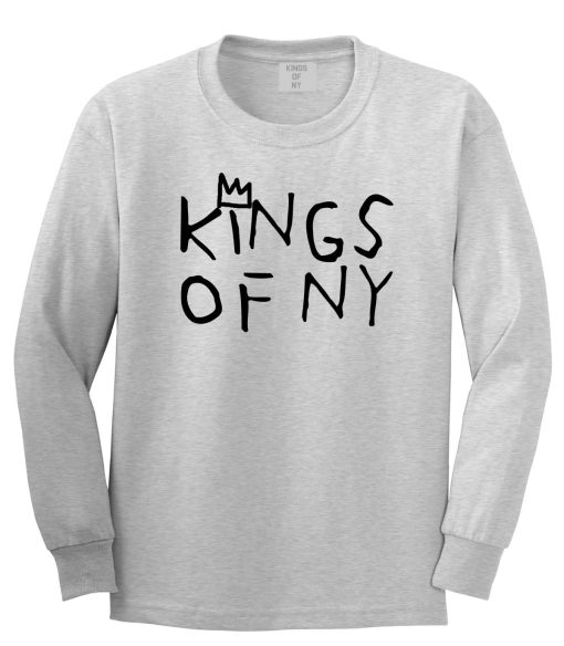 Crown Basq Art Logo Tee Long Sleeve T-Shirt - Image 3