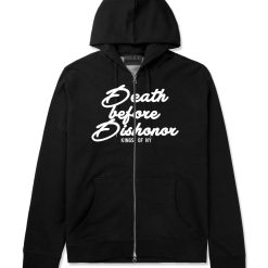 Death Before Dishonor Skulls Zip Up Hoodie