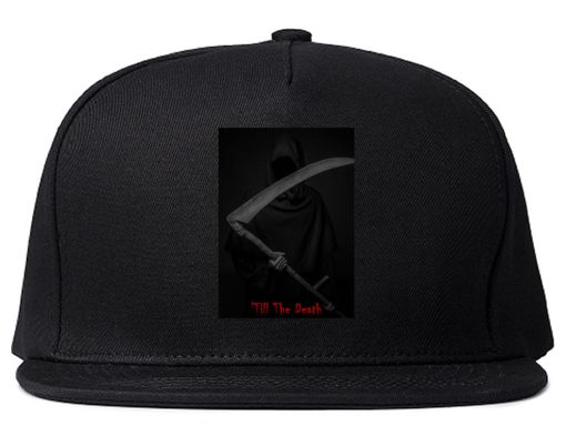 Till The Death Grim Reaper Snapback Hat Cap