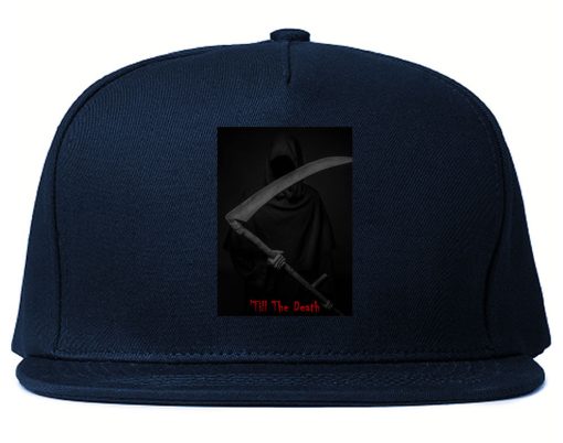 Till The Death Grim Reaper Snapback Hat Cap - Image 2