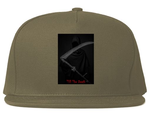 Till The Death Grim Reaper Snapback Hat Cap - Image 3