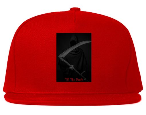 Till The Death Grim Reaper Snapback Hat Cap - Image 4