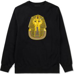 Pharaoh Egypt Gold Egyptian Head Crewneck Sweatshirt