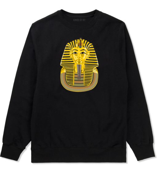 Pharaoh Egypt Gold Egyptian Head Crewneck Sweatshirt