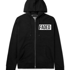 Faded Red and Pink Marijuana Weed Zip Up Hoodie Hoody