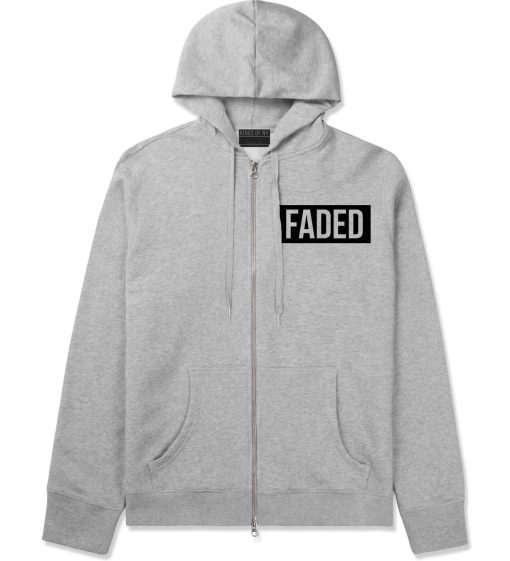 Faded Red and Pink Marijuana Weed Zip Up Hoodie Hoody - Image 2