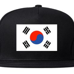 South Korea Flag Country Printed Snapback Hat Cap