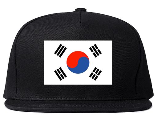 South Korea Flag Country Printed Snapback Hat Cap