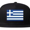 Greece Flag Country Printed Snapback Hat Cap
