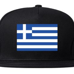 Greece Flag Country Printed Snapback Hat Cap