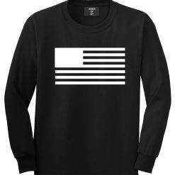 American Flag United States Goth Long Sleeve T-Shirt