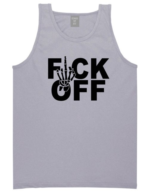 FCK OFF Skeleton Hand Tank Top - Image 3