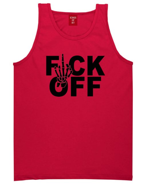 FCK OFF Skeleton Hand Tank Top - Image 4