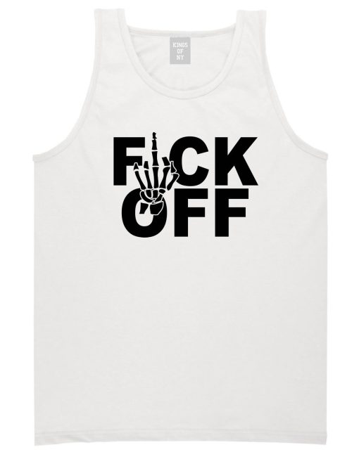FCK OFF Skeleton Hand Tank Top - Image 2