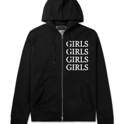 Girls Girls Girls Zip Up Hoodie Hoody