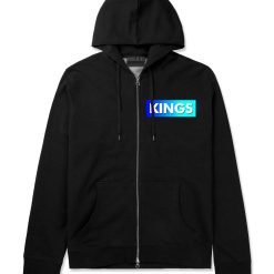 Kings Blue Gradient Zip Up Hoodie Hoody