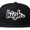 High Outline Weed Snapback Hat