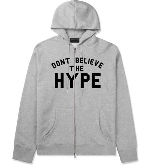 Don't Believe The Hype Zip Up Hoodie - Image 2