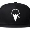 Ice Cream Cone Scoop Snapback Hat Cap