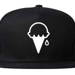 Ice Cream Cone Scoop Snapback Hat Cap