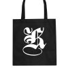 K Gothic Style Font Tote Bag