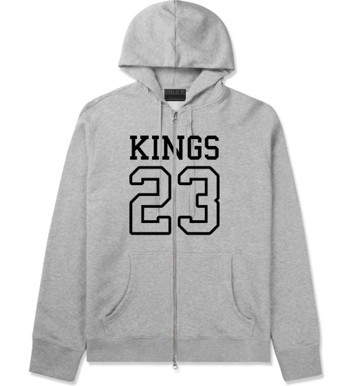 KINGS 23 Jersey Zip Up Hoodie - Image 2