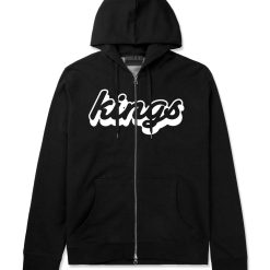 Kings Blue Gradient Logo Zip Up Hoodie