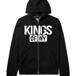 Kings Of NY Logo W15 Zip Up Hoodie