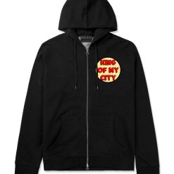 King Of My City Chest Logo Zip Up Hoodie Hoody