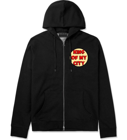 King Of My City Chest Logo Zip Up Hoodie Hoody