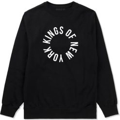 Kings Of New York Circle Emblem Logo Crewneck Sweatshirt