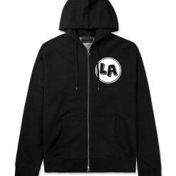 LA Circle Chest Los Angeles Zip Up Hoodie