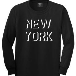 New York Shadow Logo Long Sleeve T-Shirt